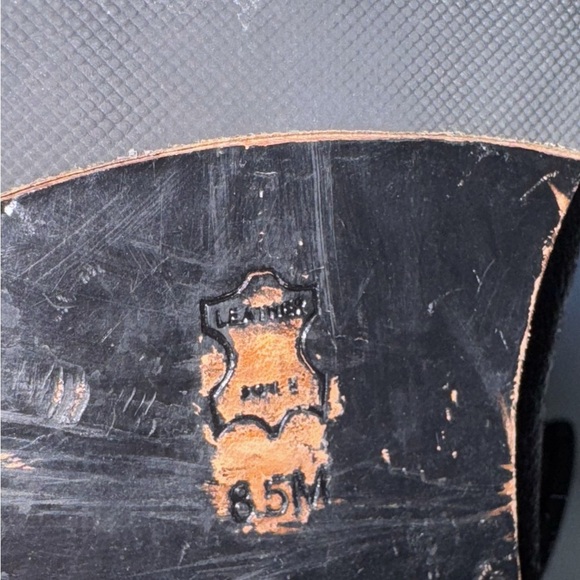 Tory Burch Selden Tall Riding Boots 8.5 Equestrian Black Leather Stretch Scuba - Picture 14 of 16